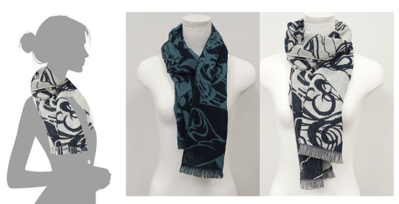 風クジラ／タオルマフラー（OP入り）06