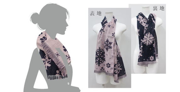 雪さくら／タオルマフラー（OP入り）03