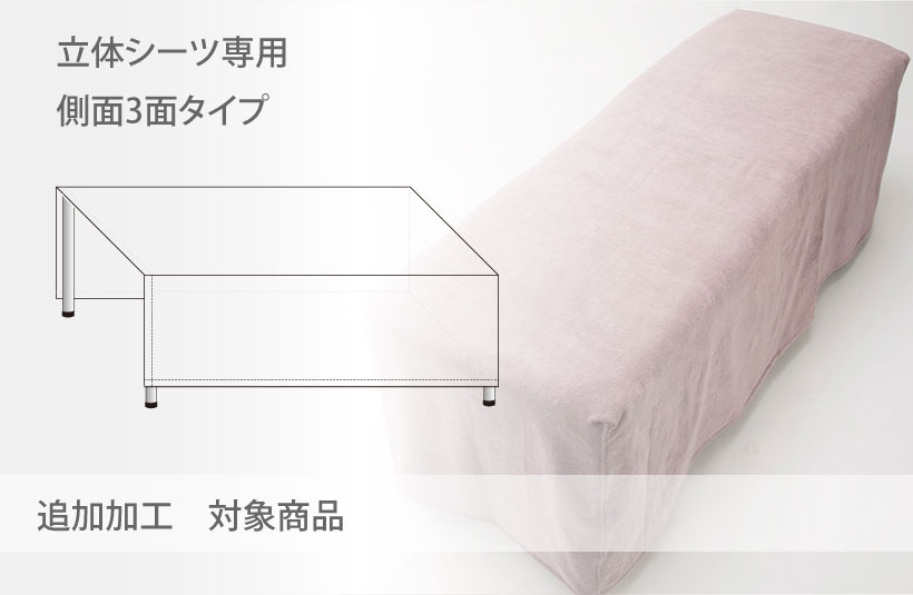 側面3面加工（立体シーツ専用）
